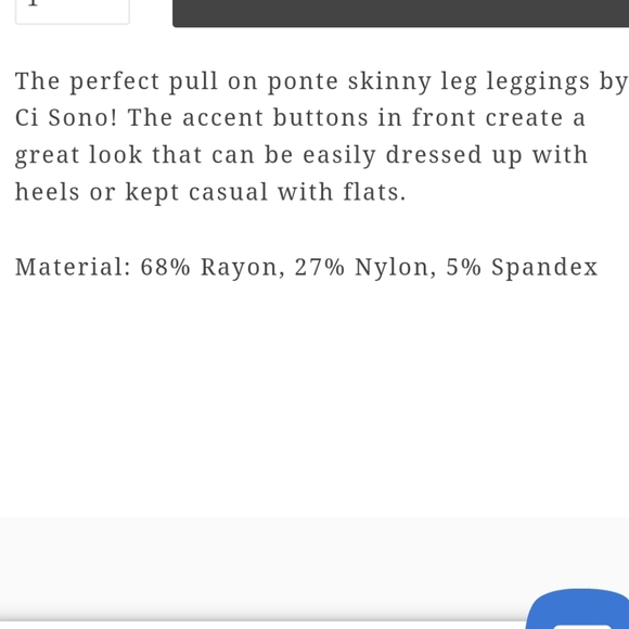 Black Ci Sono Ponte pants with button detail - Picture 4 of 7